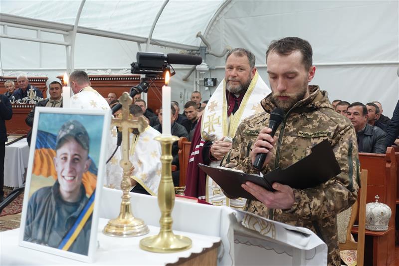 Похорон воїна-героя Бориса Івана, с. Заріччя.