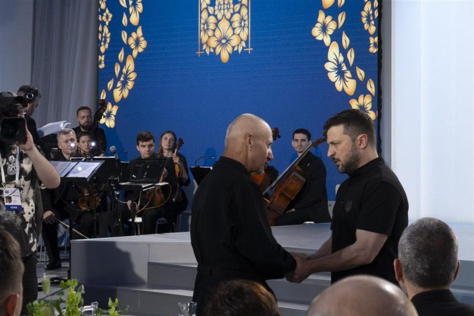 Звільнені з російського полону священники УГКЦ взяли участь у молитовному сніданку з Президентом України