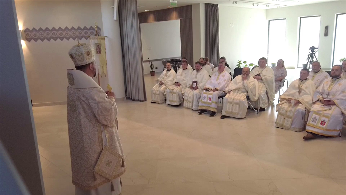 Проповідь єпископа Тодора під час візитації Берегівського деканату