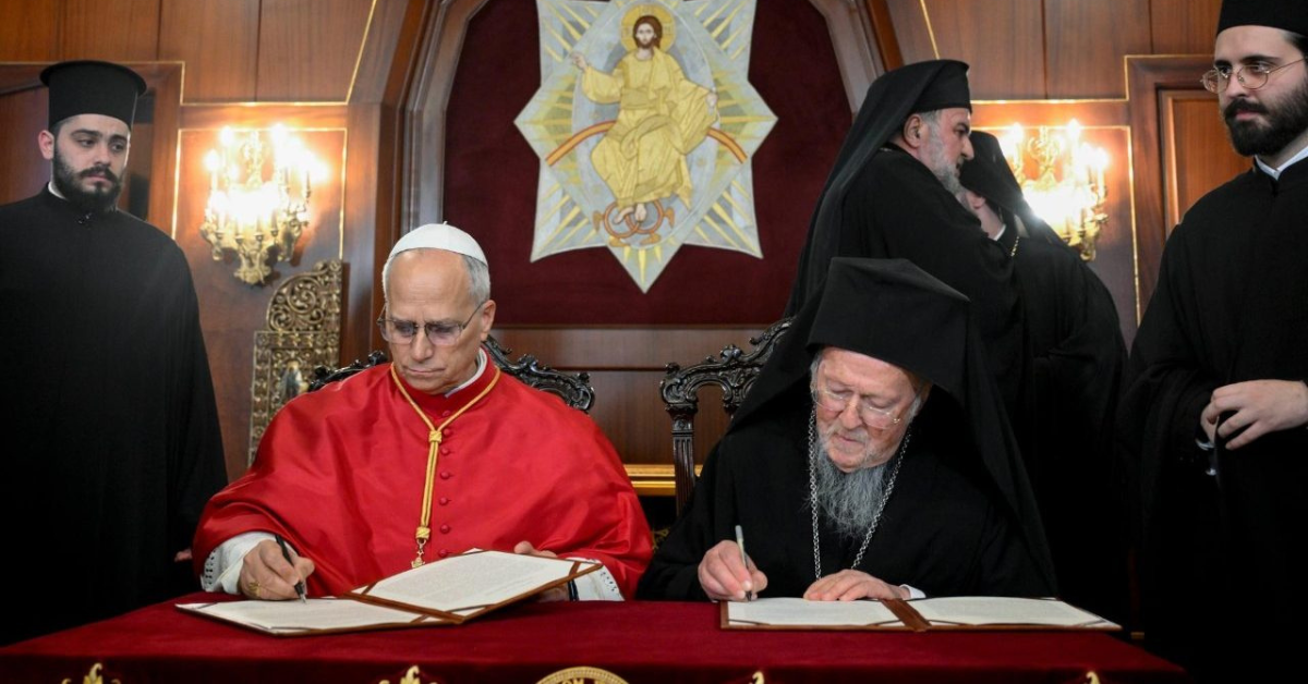 На шляху до єдності: Папа Лев XIV та Патріарх Вартоломей підписали спільну заяву