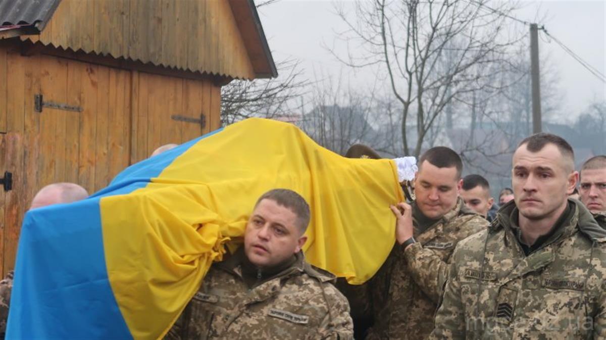 Похорон за новопредставленим воїном Миколою Яремою, який загинув як герой захищаючи свою Батьківщину