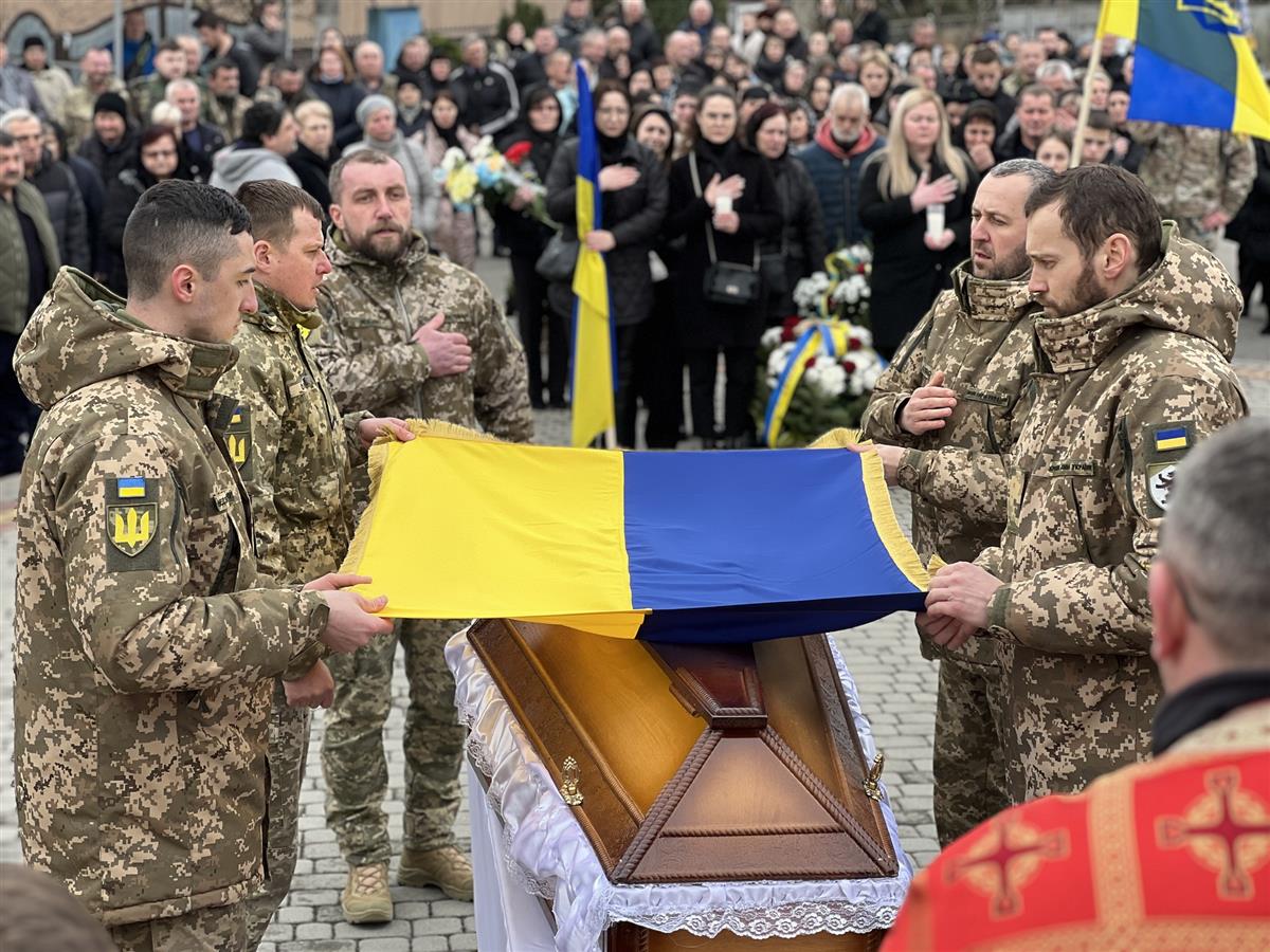 Похорон воїна- героя Микола Соловка. м. Хуст